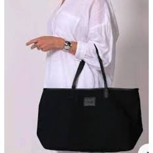 NWOT Cleobella‎ Black Canvas Tote Bag Women's Handbag Shoulder Bag Everyday